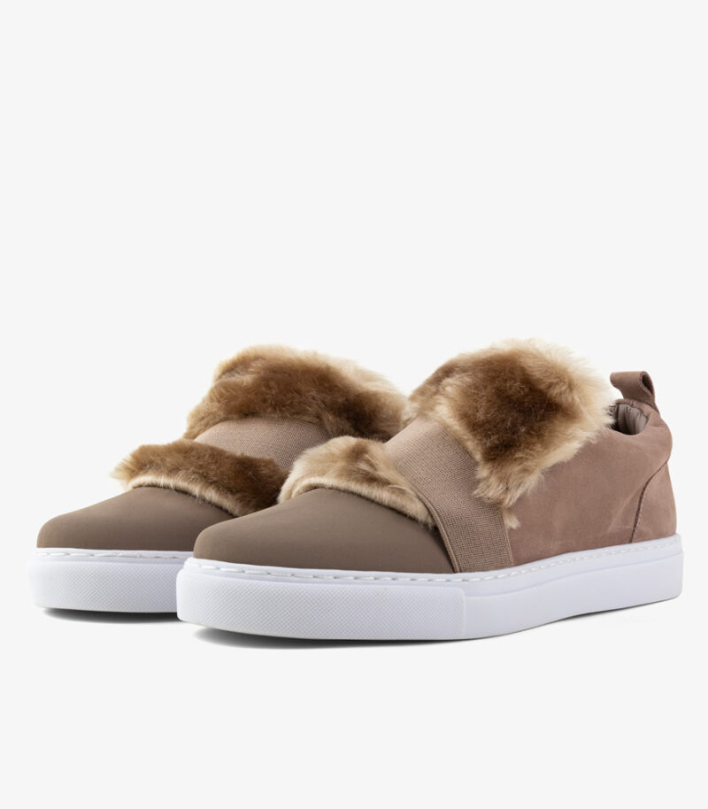BOATING – Zapatilla de Mujer con elástico y pelo SLIPPER
