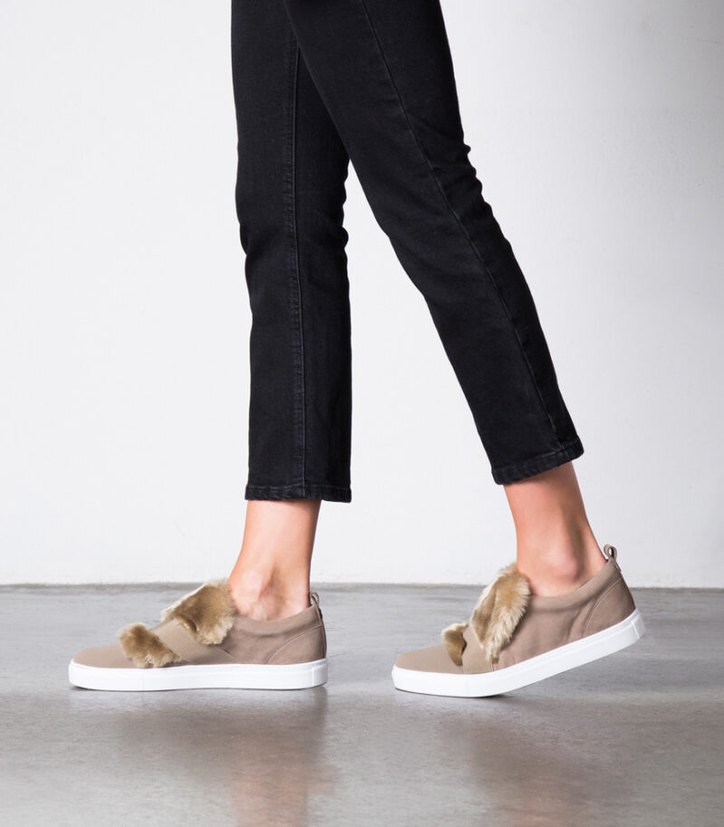 BOATING – Zapatilla de Mujer con elástico y pelo SLIPPER