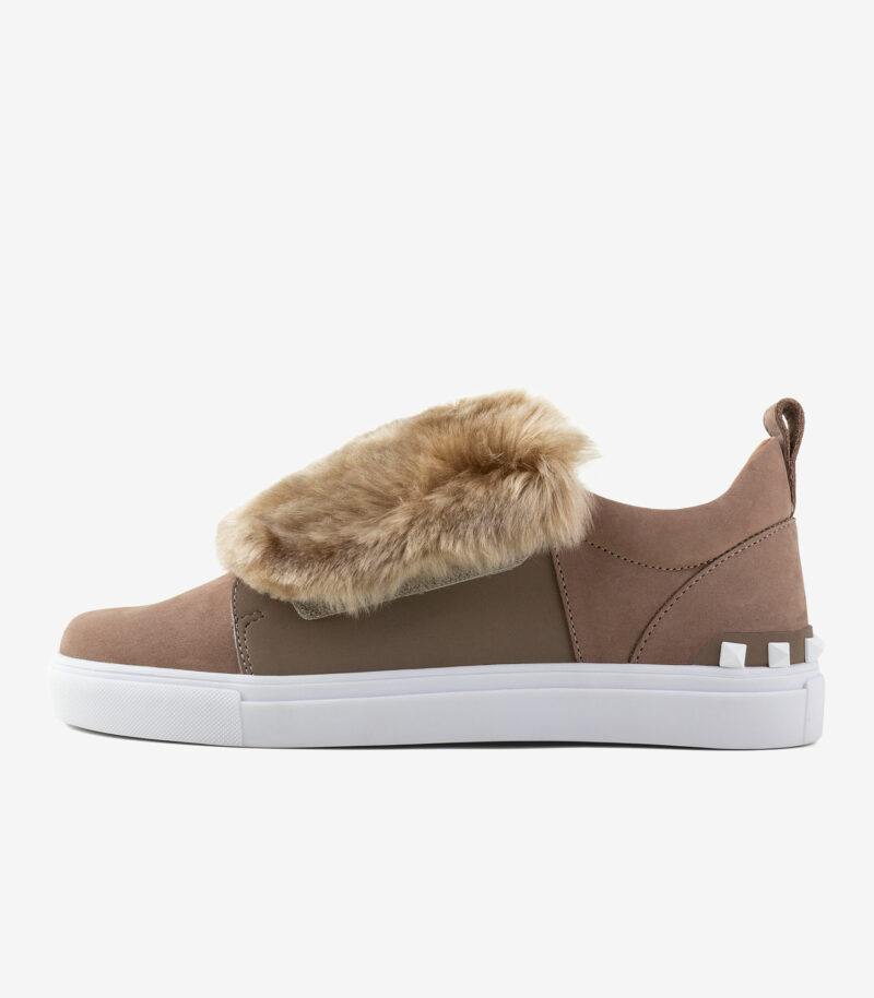 Zapatilla Mujer con Velcro y Pelo BOATING Retro