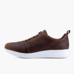 Zapatilla acordonada urbana BOATING cuero TRAINNING Hombre