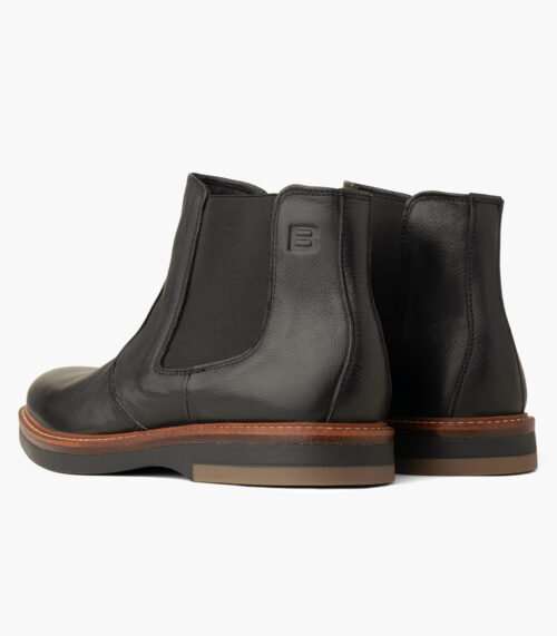 Bota Hombre Negro Boating Chelsea