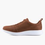Zapatilla acordonada urbana BOATING cuero TRAINNING Hombre